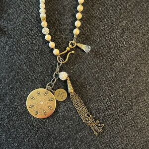 COPY - Turqouise Stone & crystal necklace